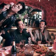 Green Day foto gruppo cibo tavola