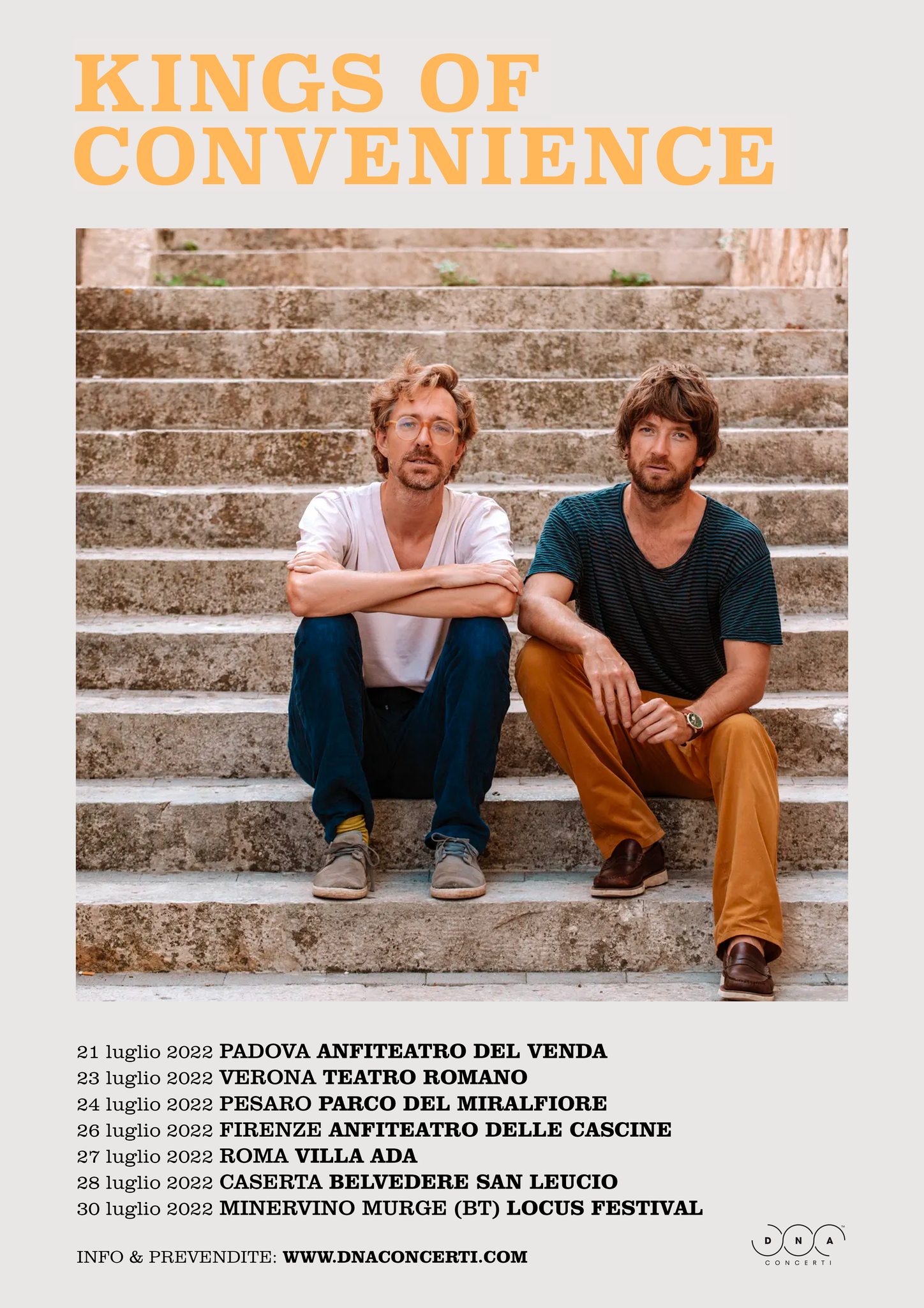 Tour Kings Of Convenience SpazioRock