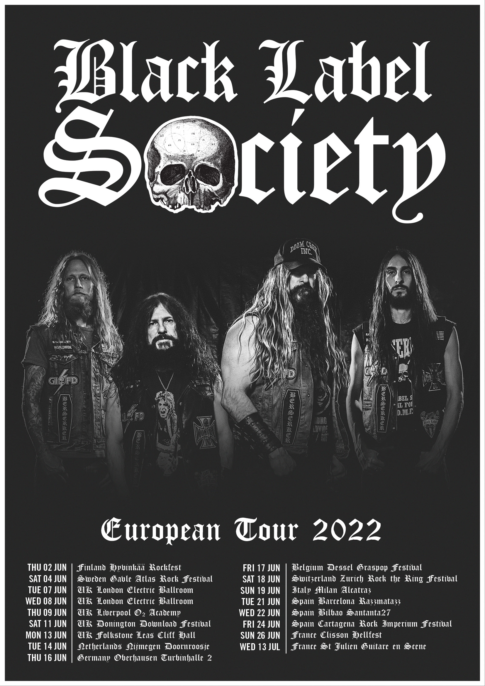 Black Label Society european tour
