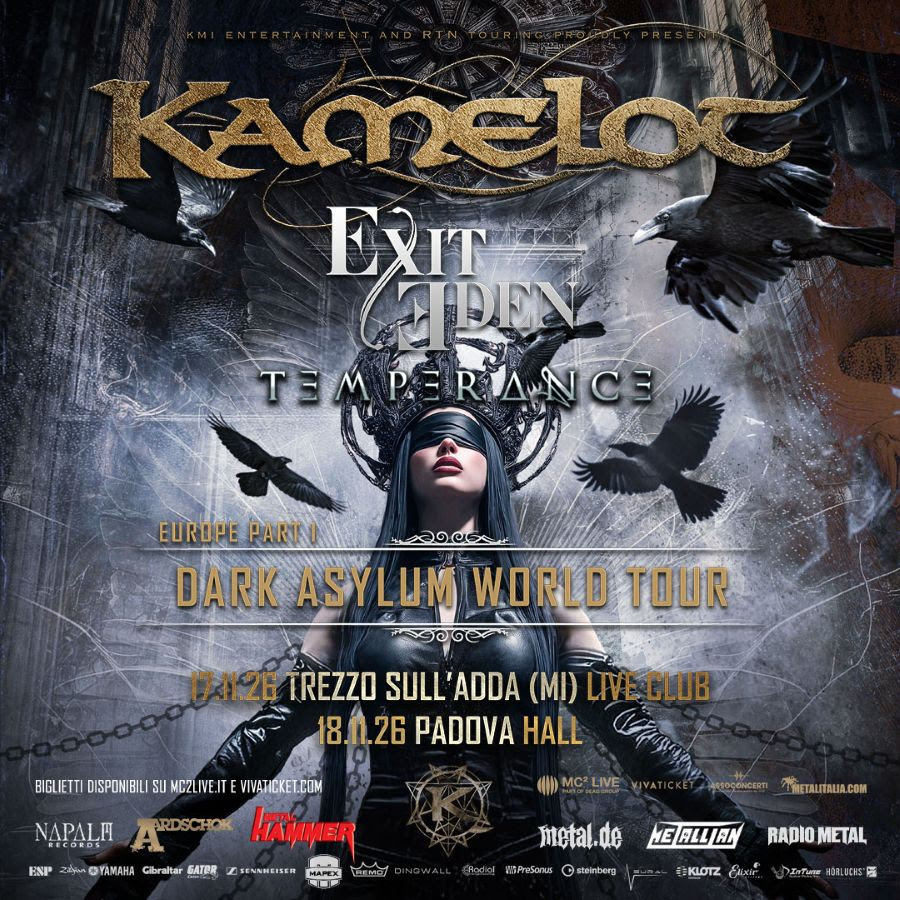 Kamelot locandina tour 2026