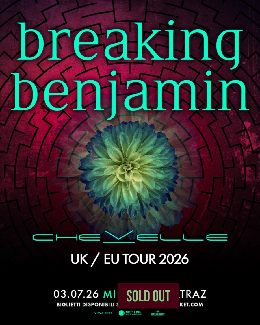 breaking benjamin locandina spaziorock