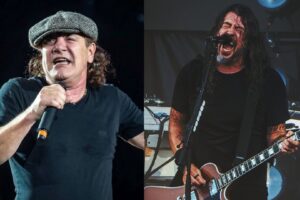 Dave Grohl Brian Johnson ACDC collage Spaziorock