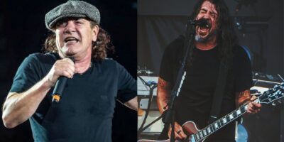 Dave Grohl Brian Johnson ACDC collage Spaziorock