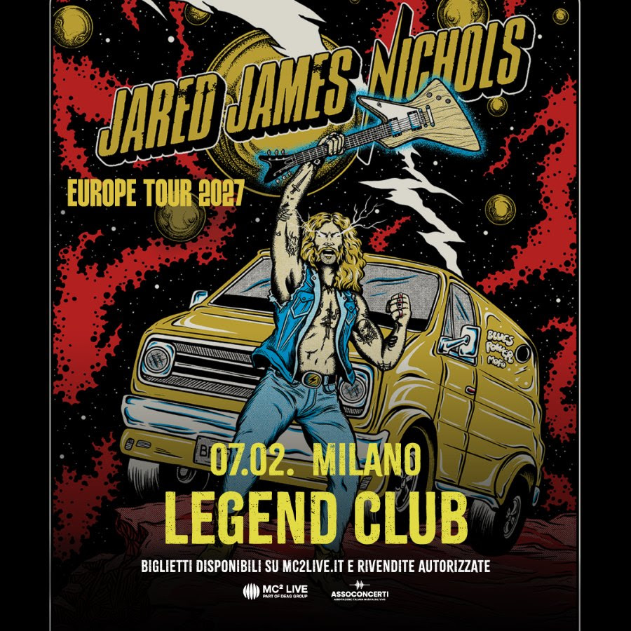 Jared James Nichols locandina milano 2027